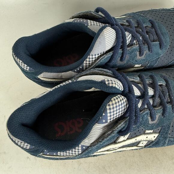Asics Gel-Lyte III Athletic Shoes Womens 7 Navy Blue Low Top Running Sneakers - Picture 9 of 10